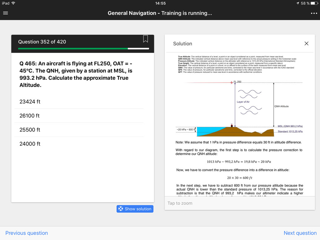 Fasttrack ATPL Screenshot