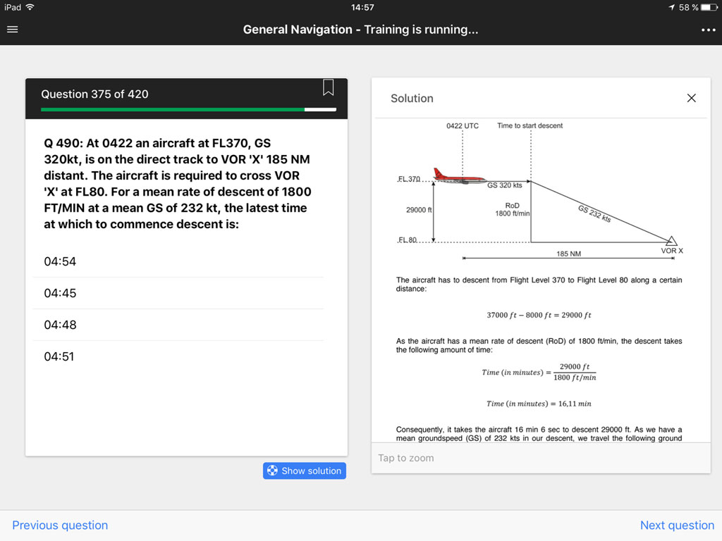 Fasttrack ATPL Screenshot